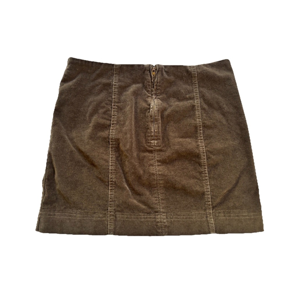 Jolt Brown Corduroy Mini Skirt Size 11 (30") Y2K Schoolgirl Fall Vintage Vibes - Picture 5 of 7
